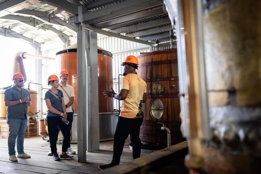 Bridgetown: Stade’s Rum Distillery Tour - Four rums facing the Caribbean Sea