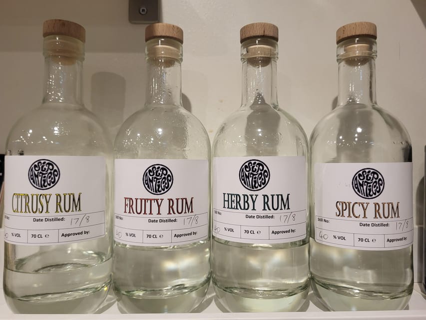 Edinburgh: Rum Distillation Workshop with Rum Tasting - A Cocktail While Your Rum Finishes