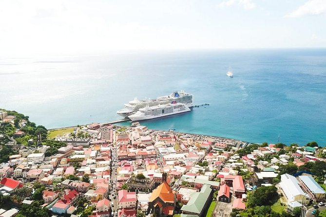 Grenada Express Tour - Annandale, Fort Fredrick, Rum Distillery & Beach Tour - Fort Frederick and Grenada from above