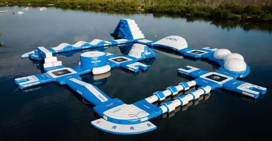 Marathon: Rhum Runner Aqua Park Adventure - Your 50-minute session, from first jump to final slide