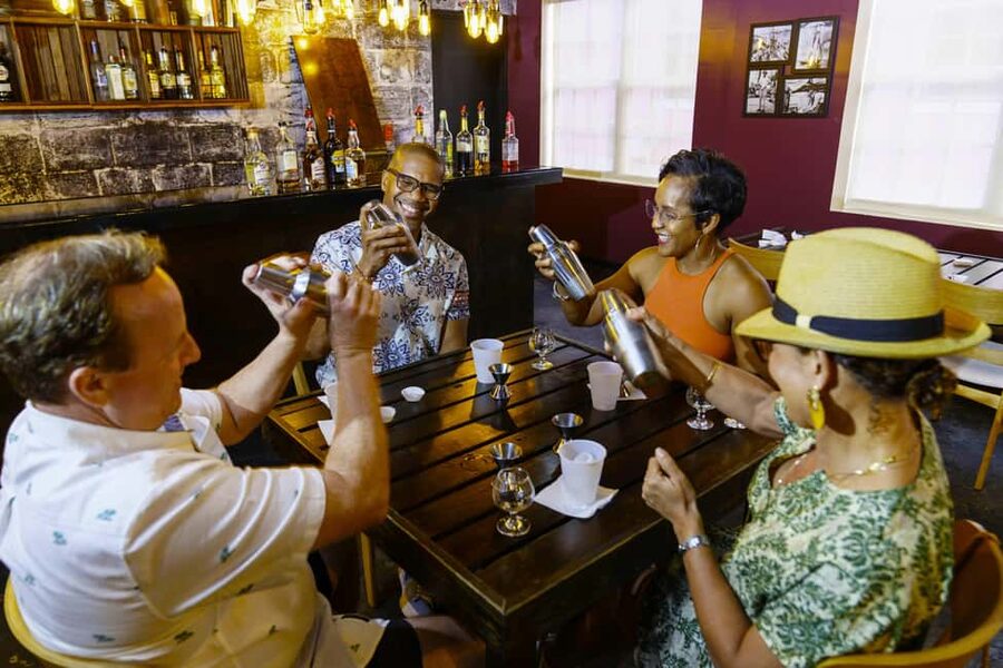 Nassau: Rum Tastings and Culinary Walking Tour - The private speakeasy and making your own drink