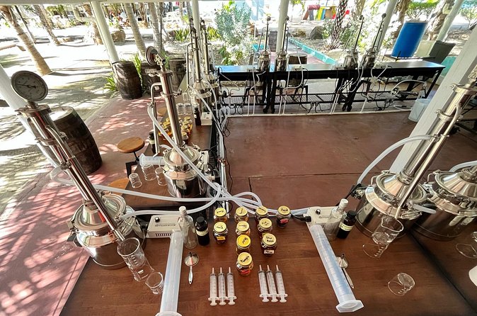 Rum Making Masterclass Galleon Beach Antigua 2 People per Station - Filling, sealing, and naming the bottle