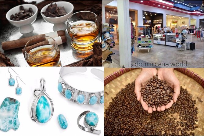 Shopping tour Punta Cana rum cigars coffee larimar chocolate souvenirs mamajuan - Key points at a glance