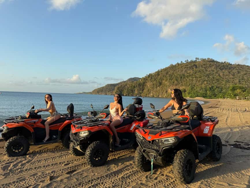 St. Lucia: ATV Tour with Beach Ride and Rum Tasting - The beach ride and Clive’s seaside bar